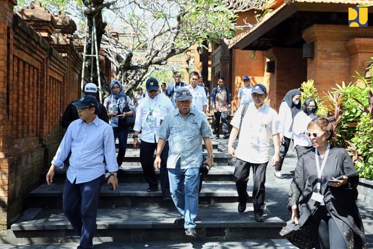 Menteri PUPR RI Tinjau Venue Cultural Night World Water Forum ke-10 di Taman Bhagawan, Tanjung Benoa